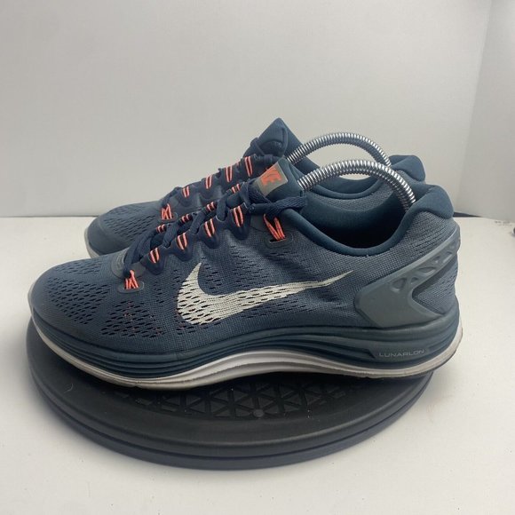 Nike Lunarglide 5 Womens Size 9.5 599395-414 Grey Running Shoes - Picture 3 of 8